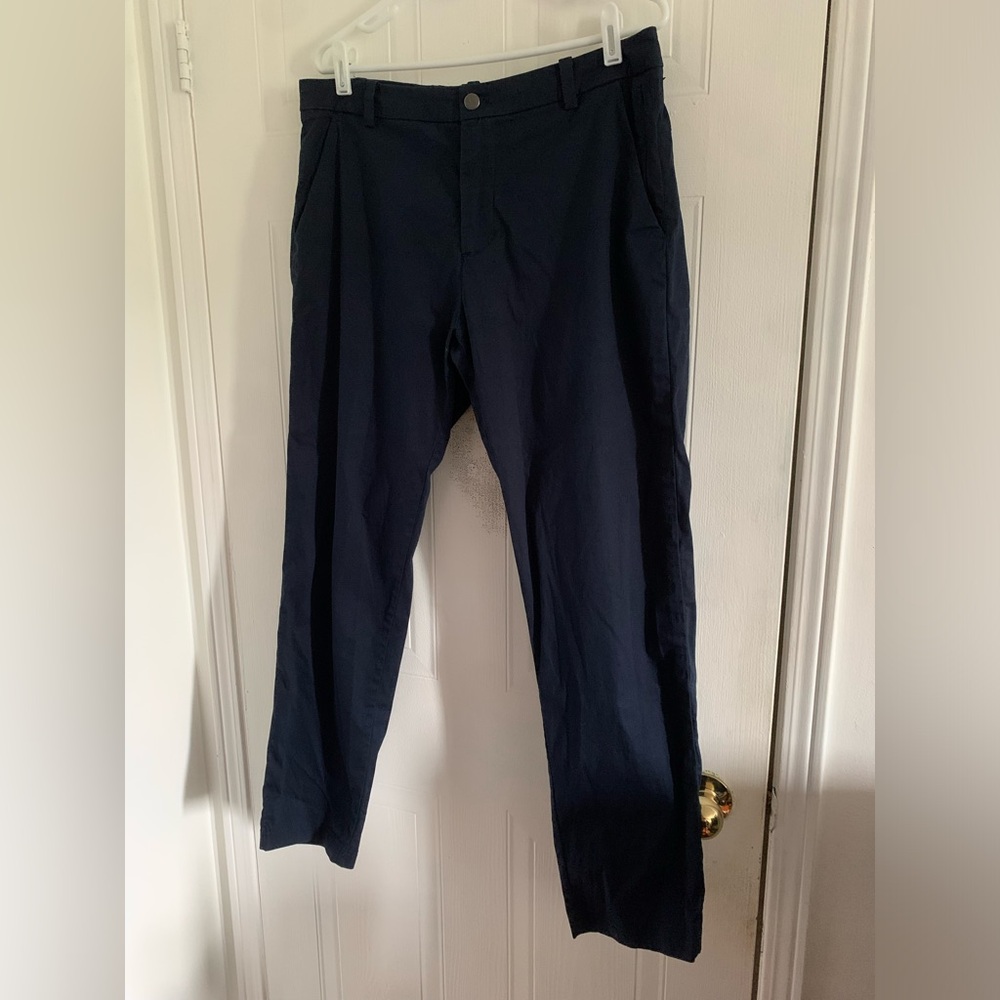 Lululemon Commission Pant Classic *Swift Cotton True Navy Size 34 - Picture 4 of 8